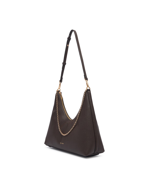 Calvin Klein Calvin Klein Käekott Emblem Hw Pebble Shoulder Bag LV04F3495G Beež