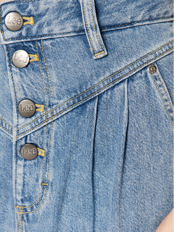 Lee Lee Jeansrock L38DHLB20 112331426 Blau Regular Fit