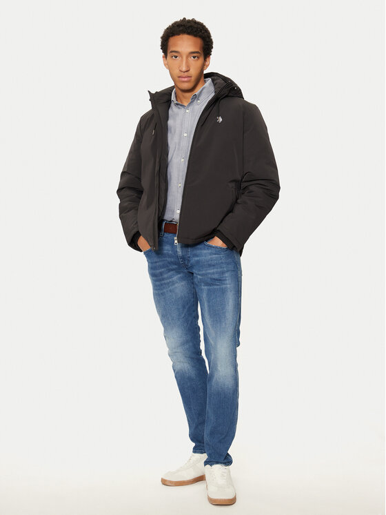 U.S. Polo Assn. U.S. Polo Assn. Μπουφάν χειμωνιάτικο MUP3772 Μαύρο Regular Fit