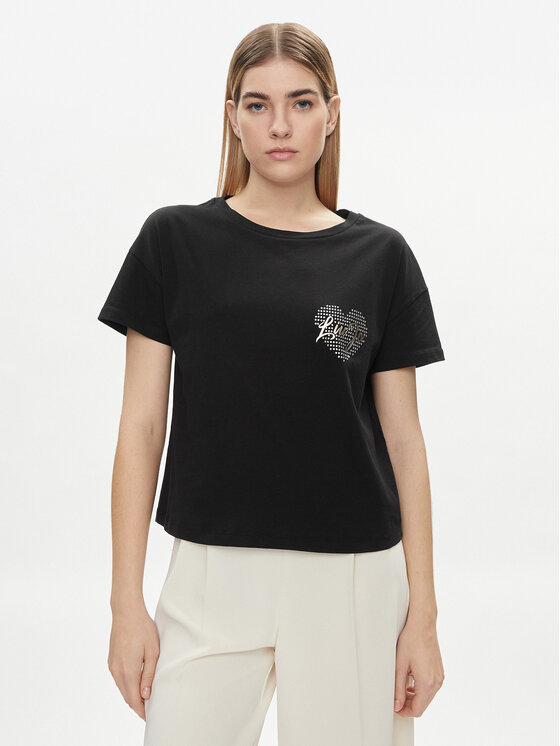 Liu Jo Liu Jo T-särk VA4156 JS923 Must Relaxed Fit