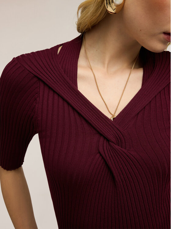 Motivi Motivi Maglione M111W003801N036 Bordeaux Slim Fit