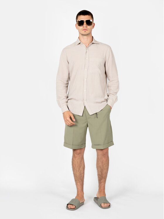 Xagon Xagon Camicia P24042ALONGL Beige Regular Fit