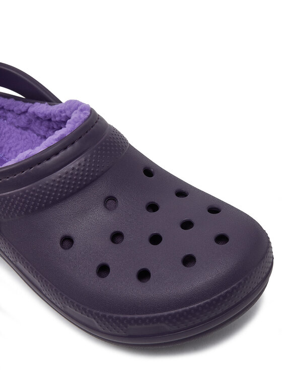 Crocs Crocs Чехли Classic Lined Clog 203591 Виолетов