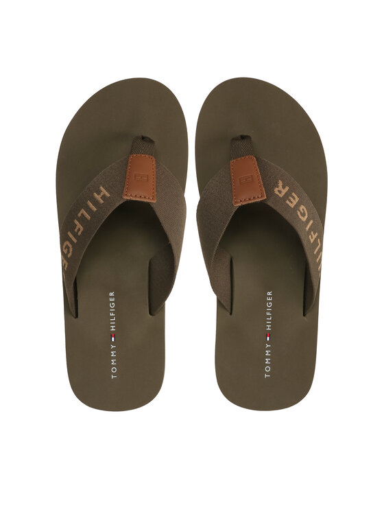 Tommy Hilfiger Tommy Hilfiger Σαγιονάρες Print Beach Sandal FM0FM04618 Χακί