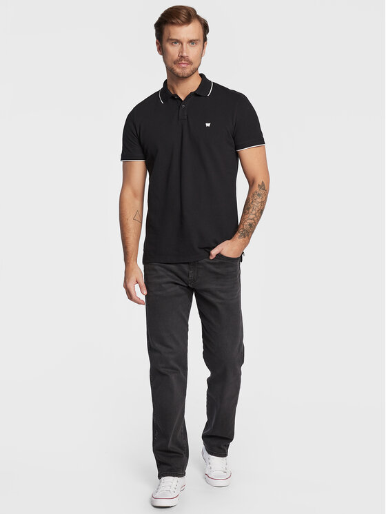 Wrangler Wrangler Polo W7BHK4100 112324468 Nero Regular Fit