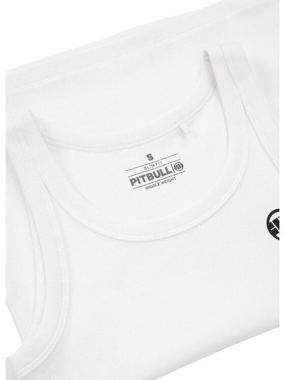 PITBULL PITBULL Tank top Tank Top damski Rib Layla XL Biały Regular Fit