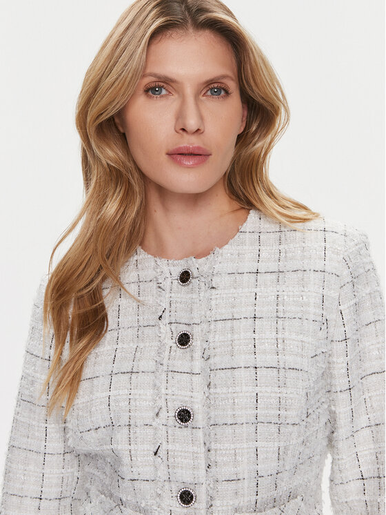 Guess Guess Σακάκι Sofia W4RN39 WFWW2 Λευκό Regular Fit