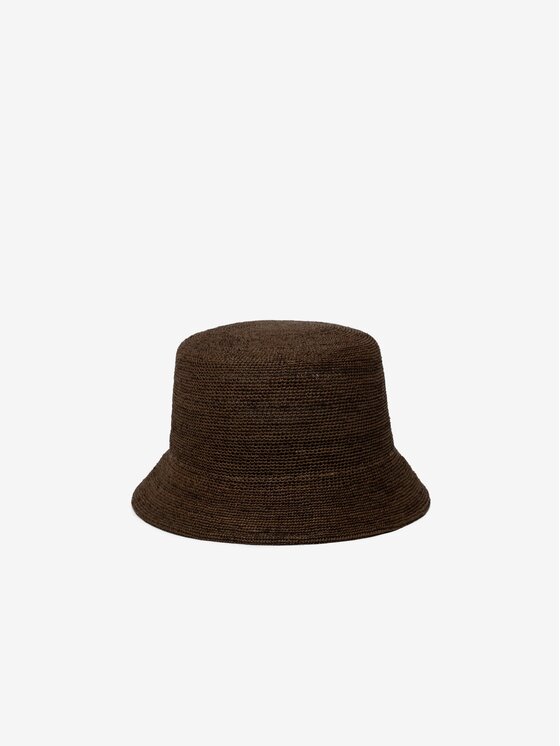 Paris+Hendzel Paris+Hendzel Kapelusz Raffia Bucket Hat - No.06 Brązowy