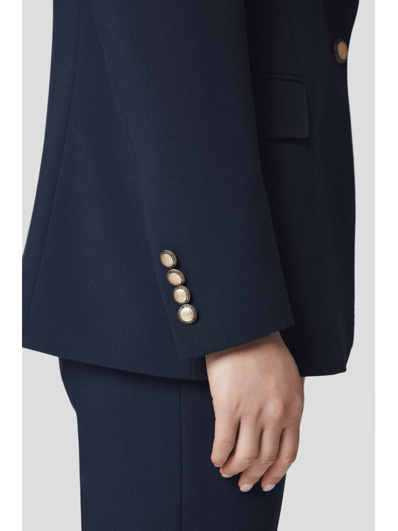 Lancerto Lancerto Marynarka Albana MA073125000007 Granatowy Slim Fit