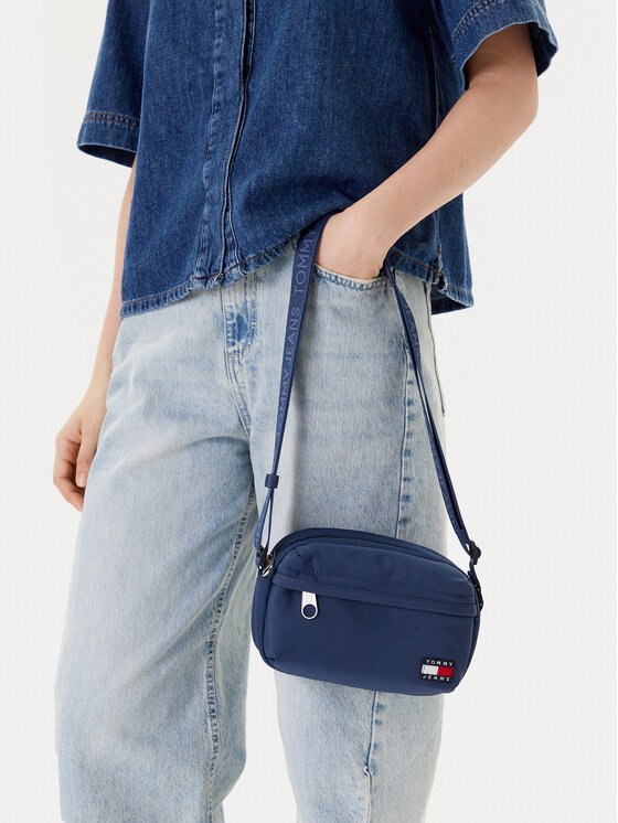 Tommy Jeans Tommy Jeans torba za okoli pasu AW0AW17286 Mornarsko modra