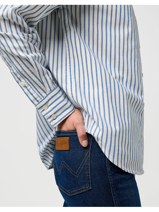 Wrangler Wrangler Koszula 112370778 Niebieski Regular Fit