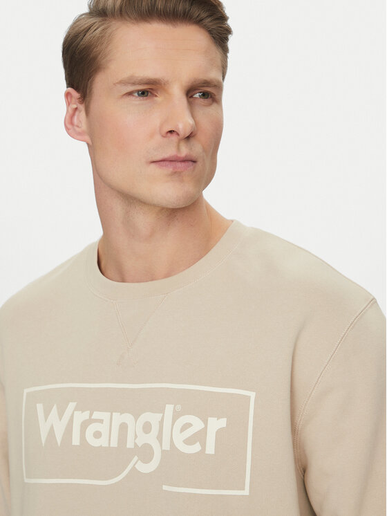 Wrangler Wrangler Суитшърт W662HAC22 112331852 Бежов Regular Fit