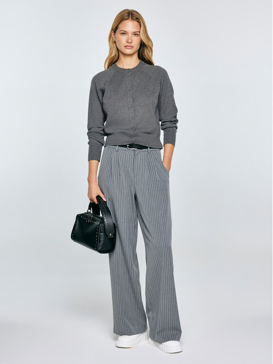 BIG STAR BIG STAR Kardigan KARINA Szary Comfort Fit