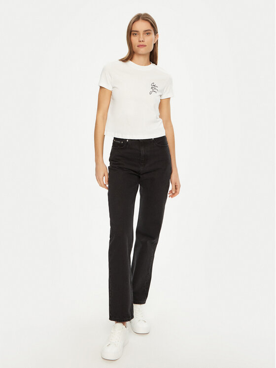 Calvin Klein Jeans Calvin Klein Jeans Τζιν J20J224505 Μαύρο Straight Fit