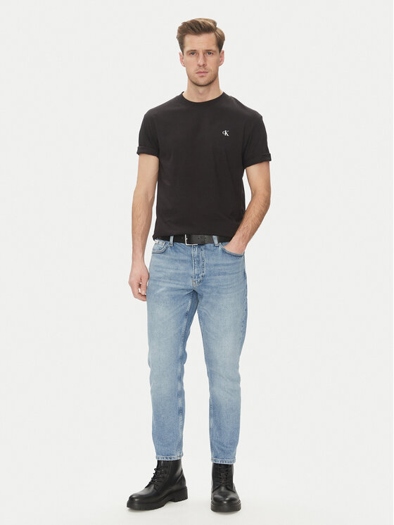 Calvin Klein Jeans Calvin Klein Jeans T-shirt Painted J30J327523 Crna Regular Fit