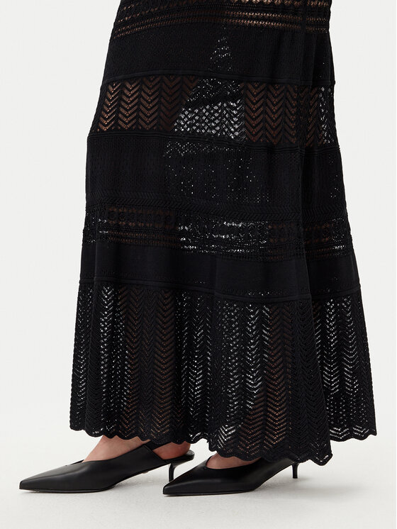 TWINSET TWINSET Rochie tricotată 251TT3105 Negru Slim Fit