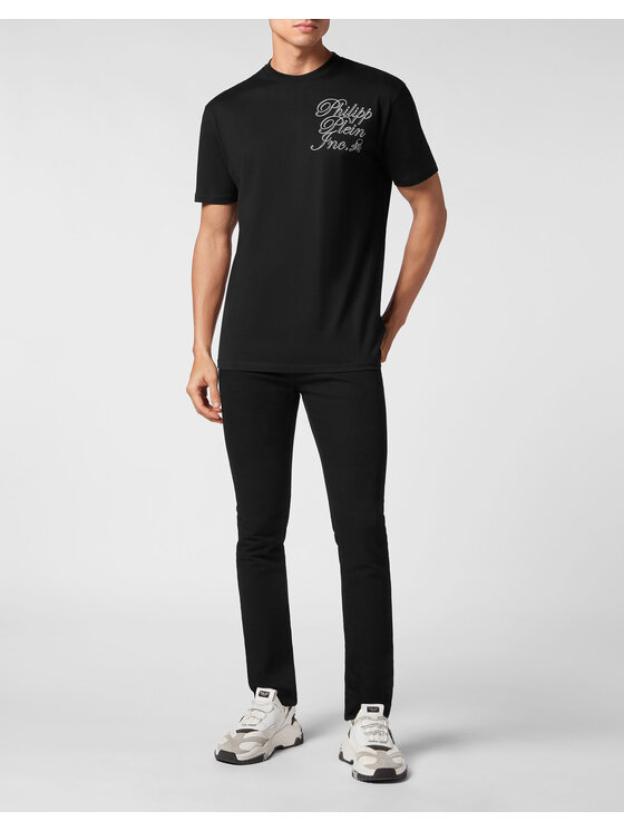PHILIPP PLEIN PHILIPP PLEIN T-Shirt 9931 Czarny Regular Fit
