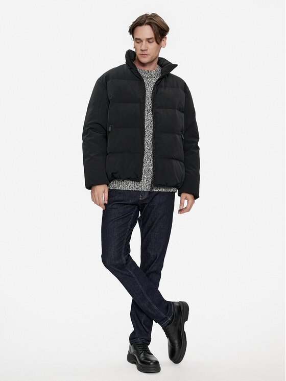 Calvin Klein Calvin Klein Пуховик Crinkle K10K111882 Чорний Regular Fit