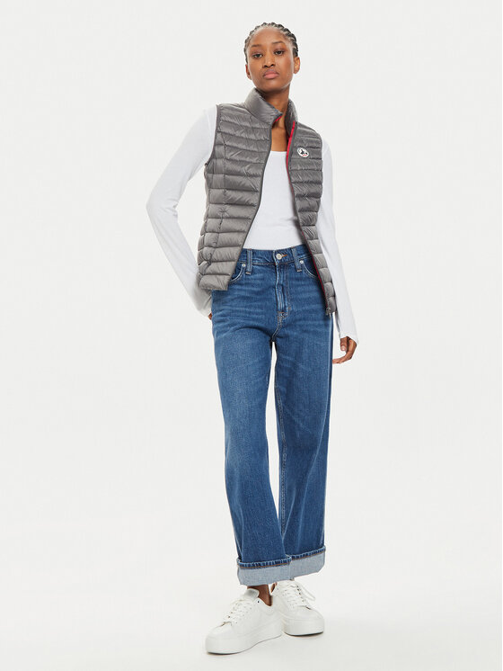 Jott Jott Prsluk Seda P000WDOW04 Siva Slim Fit