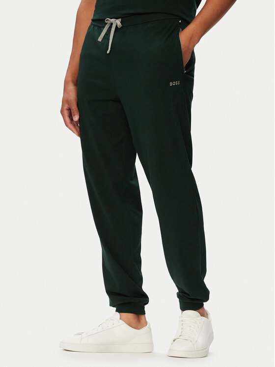 BOSS BOSS Sportinės kelnės Mix&Match 50515305 Tamsiai žalia Regular Fit