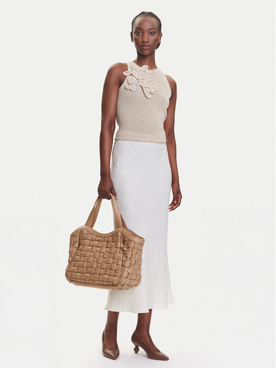 Marella Marella Gonna midi Desio 2515101032 Bianco Regular Fit