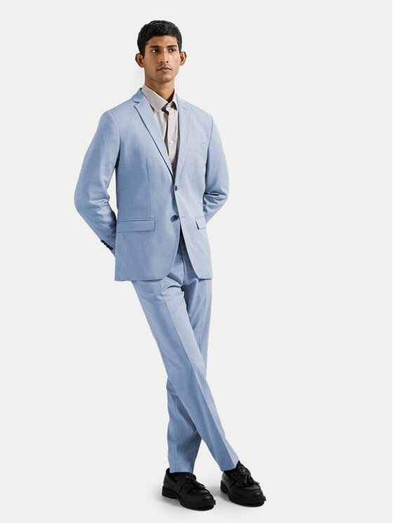 Selected Homme Selected Homme Giacca da abito 16092418 Celeste Slim Fit