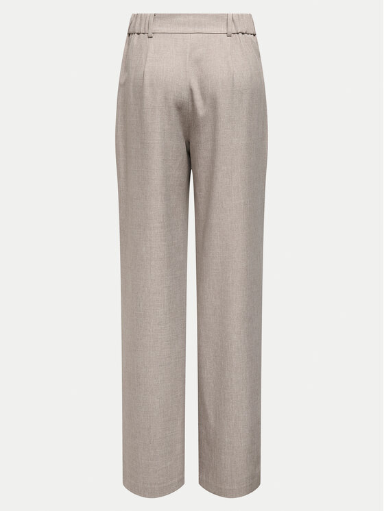ONLY ONLY Spodnie materiałowe Linda 15336761 Beżowy Straight Fit