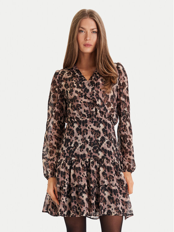 Morgan Morgan Kleid für den Alltag 252-RLEOL.F Braun Regular Fit