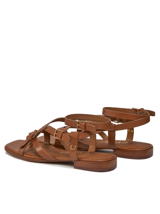 Guess Sandalen Tamper FLJTAM LEA03 Braun | Modivo.de