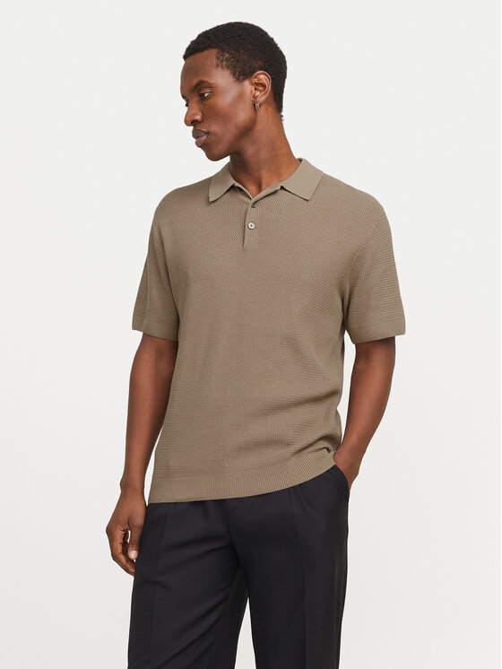 Poloshirt Jack&Jones, Größe M Beige Cooper 12271483