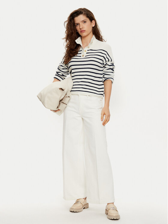 Tommy Hilfiger Tommy Hilfiger Kuloty WW0WW44330 Biały Regular Fit