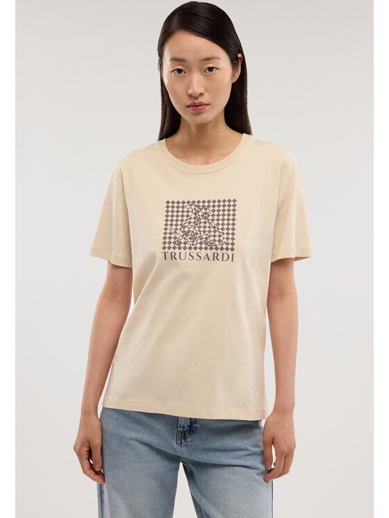 Trussardi Trussardi T-Shirt G1346000246N002 Biały Regular Fit