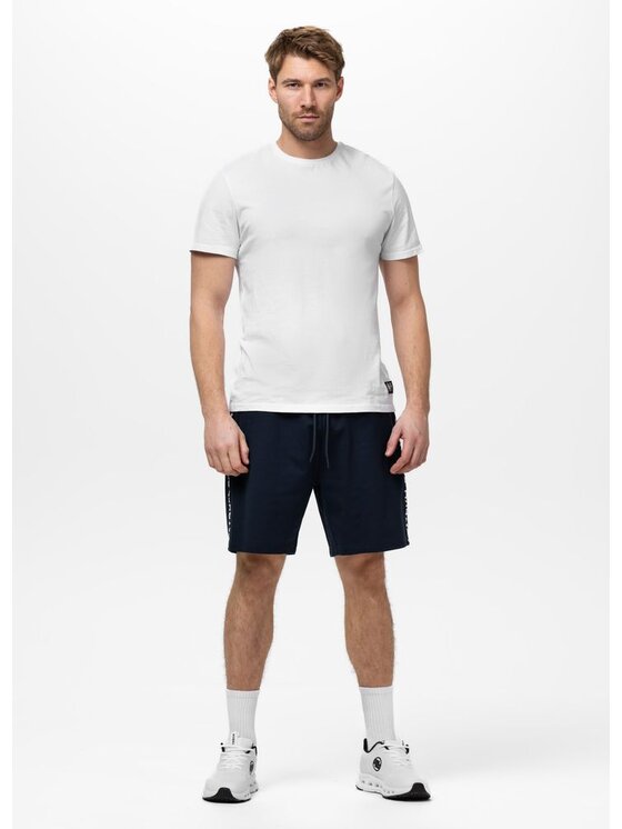 PITBULL PITBULL Szorty sportowe TAPE PARKER Granatowy Regular Fit