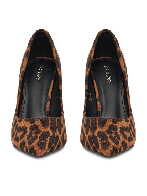 DeeZee DeeZee Pantofi cu toc subțire DZ0058 Maro