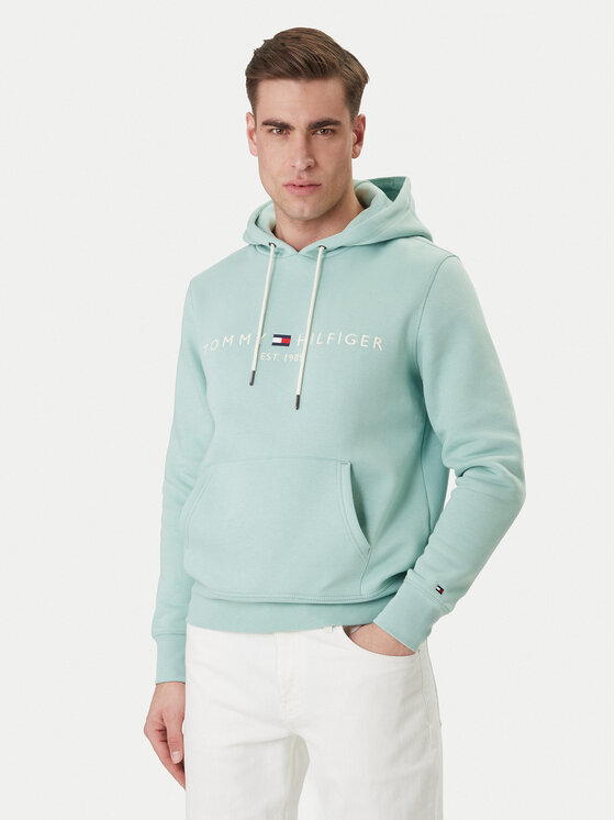 Tommy Hilfiger Bluză Logo MW0MW11599 Verde Regular Fit