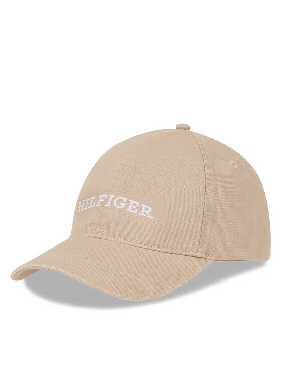 Șapcă Tommy Hilfiger Th Monotype Soft 6 Panel Cap AM0AM12154 Bej