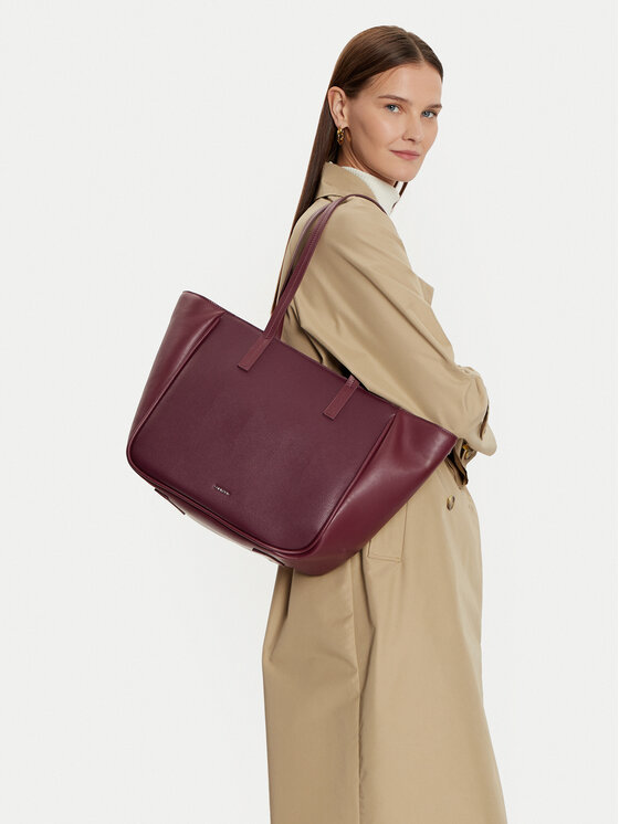 Calvin Klein Calvin Klein Käekott Refine Medium K60K612523 Bordoopunane