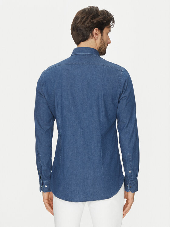 Michael Kors Michael Kors Koszula jeansowa MD0MD91441 Granatowy Slim Fit