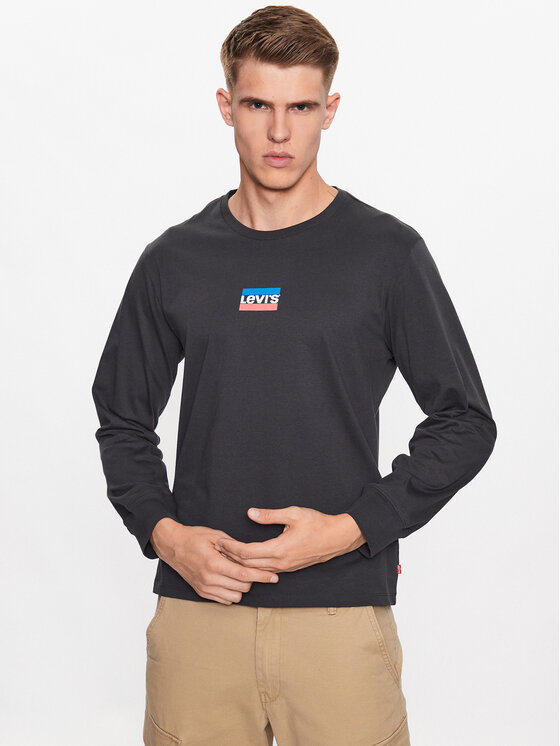 Levi's S dlhými rukávmi Graphic Mini 36015-0157 Čierna Regular Fit
