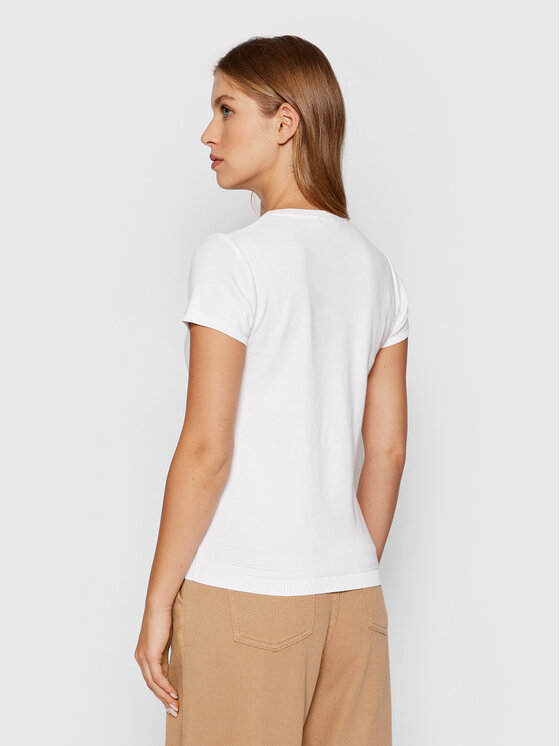United Colors Of Benetton United Colors Of Benetton T-krekls 1091D1M10 Balts Regular Fit