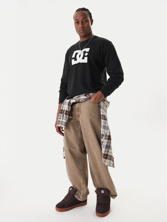 DC Shoes DC Shoes Longsleeve Star ADYZT05372 Czarny Regular Fit