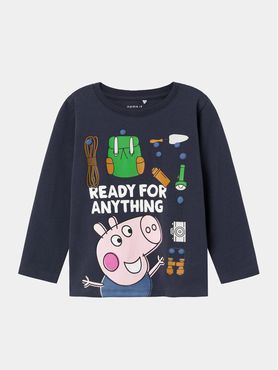 NAME IT Blūze PEPPA PIG Noise 13231079 Tumši zils Regular Fit