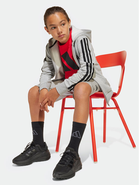 adidas adidas Felpa Essentials JD6493 Grigio Regular Fit