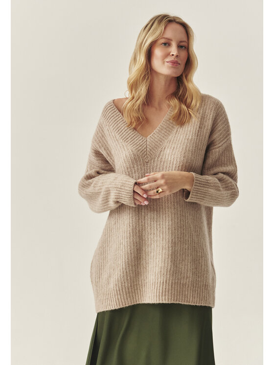 TATUUM TATUUM Sweter ONYX Beżowy