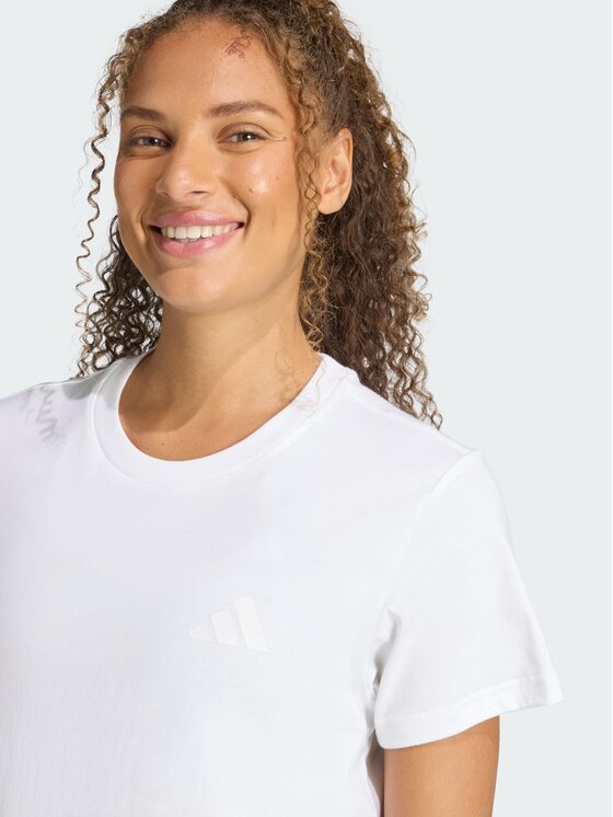 adidas adidas Koszulka techniczna 162453 Biały Regular Fit