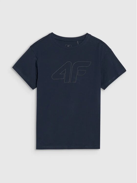 4F 4F T-Shirt 4FJWMM00TTSHM2331 Σκούρο μπλε Regular Fit