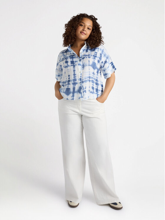 Fiorella Rubino Fiorella Rubino Camicia 5090T001327N0S1 Blu Boxy Fit