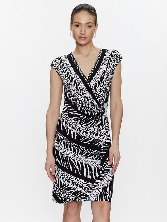 Joseph Ribkoff Rochie de zi 231159 Negru Regular Fit La Reducere si Transport Gratuit Femei 2023-09-29 3