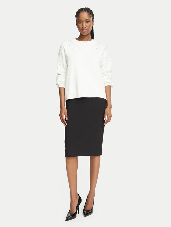 Rinascimento Rinascimento Sveter CFM0012304003 Krémová Regular Fit