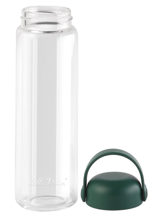 Vialli Design Vialli Design Butelka na wodę SZKLANA BUTELKA NA WODĘ 540ML FUORI ZIEL.30275 Zielony